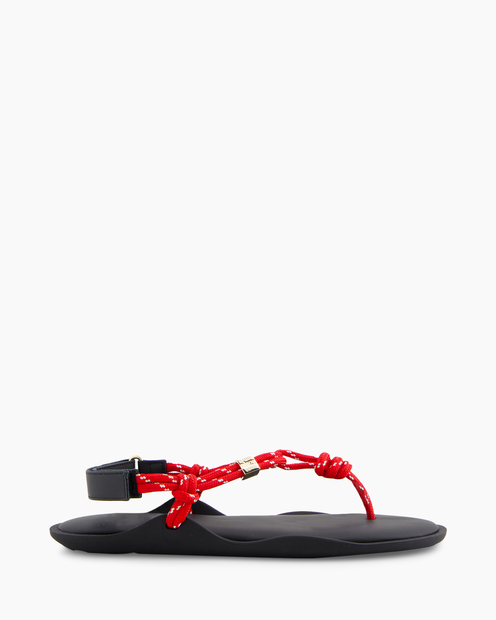 sandalen, teenslippers, rode band, enkelband, rubber zool