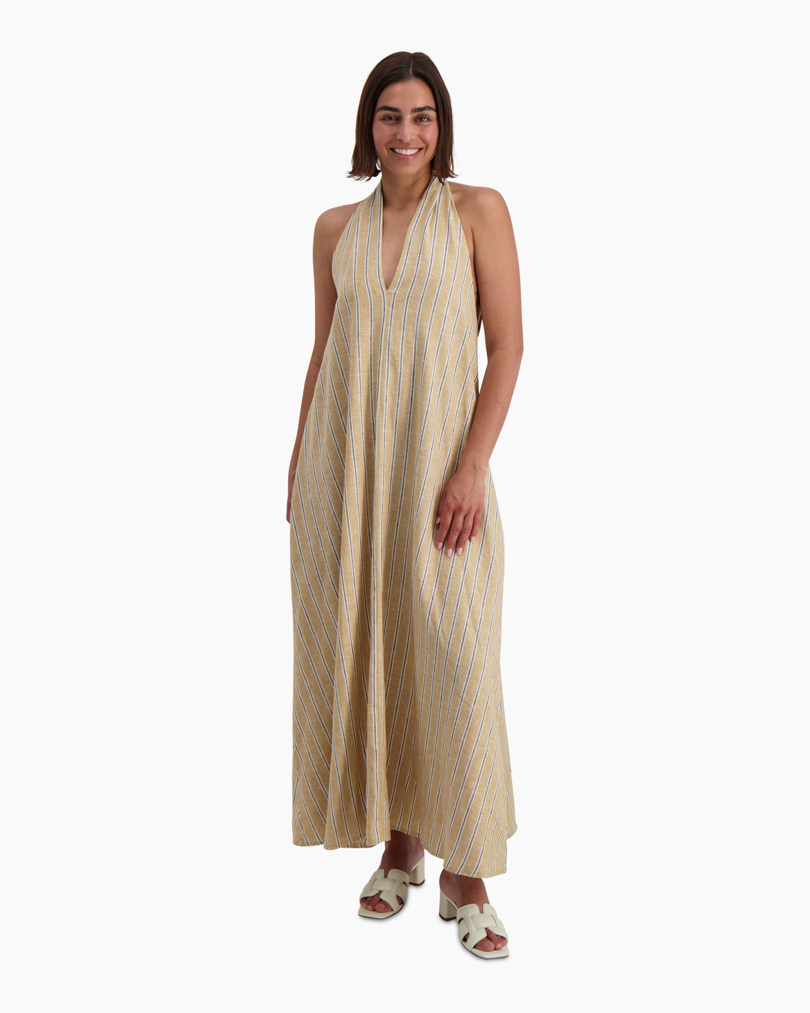 Maxi Jurk Giaveno Beige
