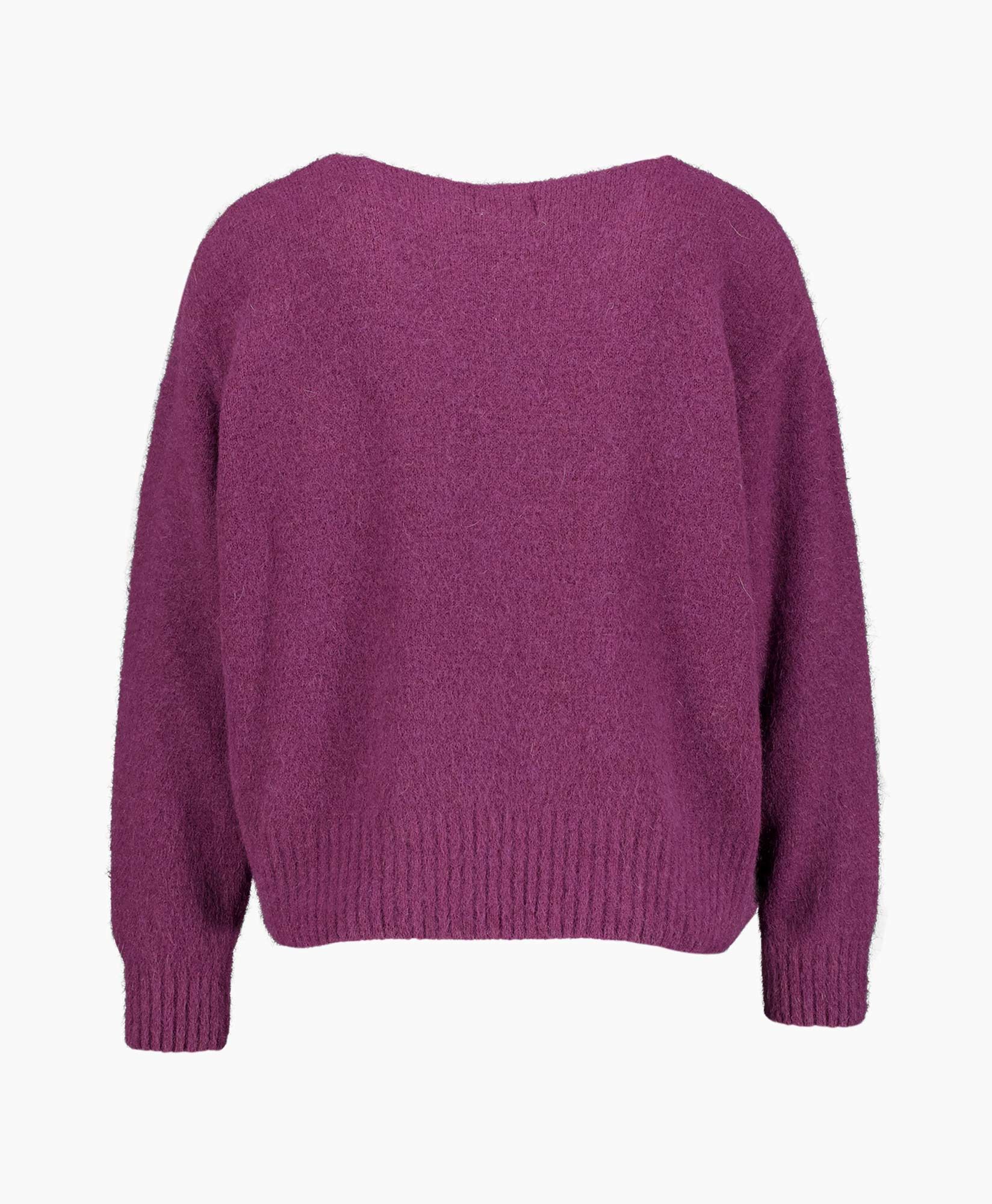 trui, pullover, brei, magenta, lange mouwen