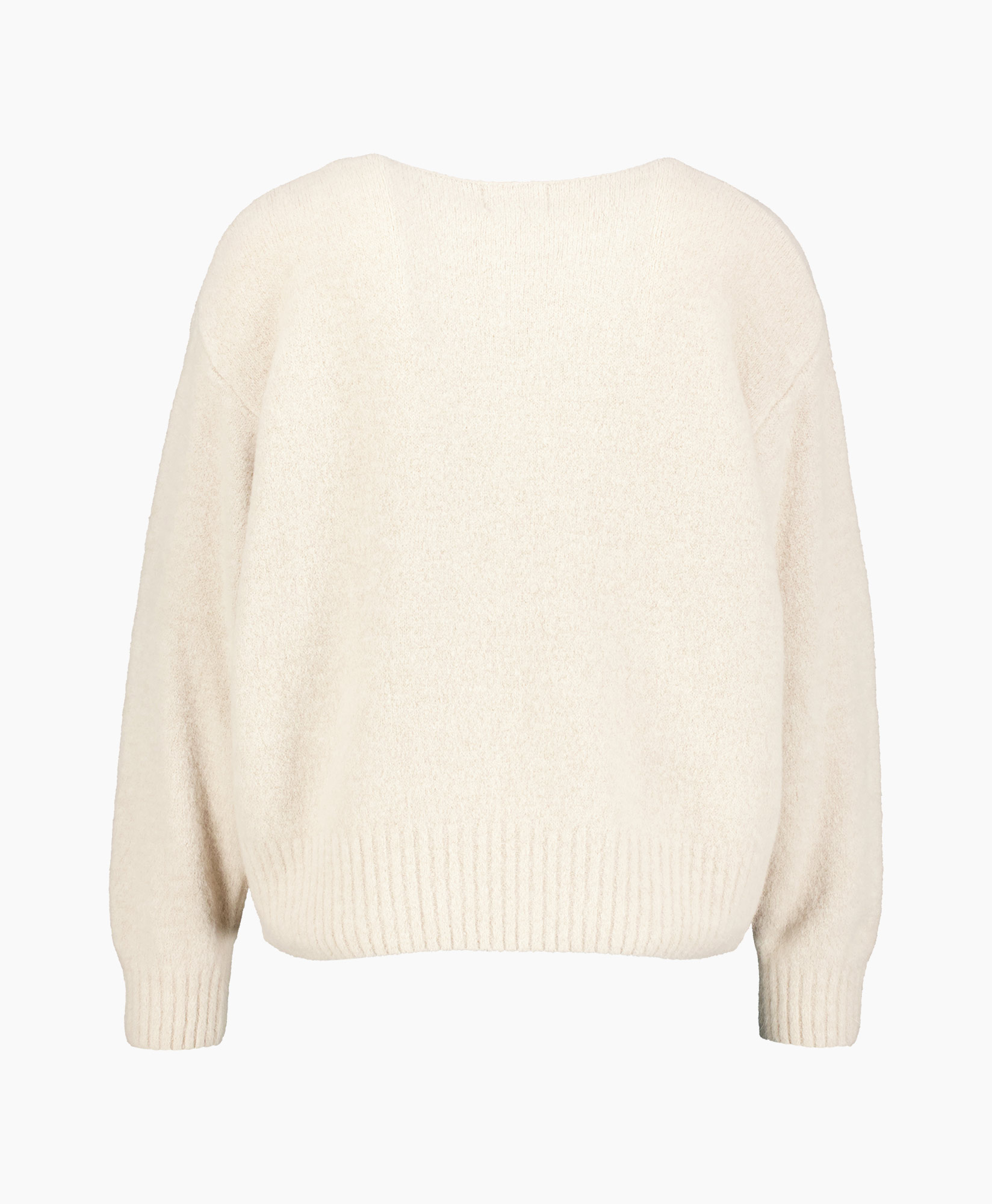 trui, breigoed, rundhals, beige, oversized
