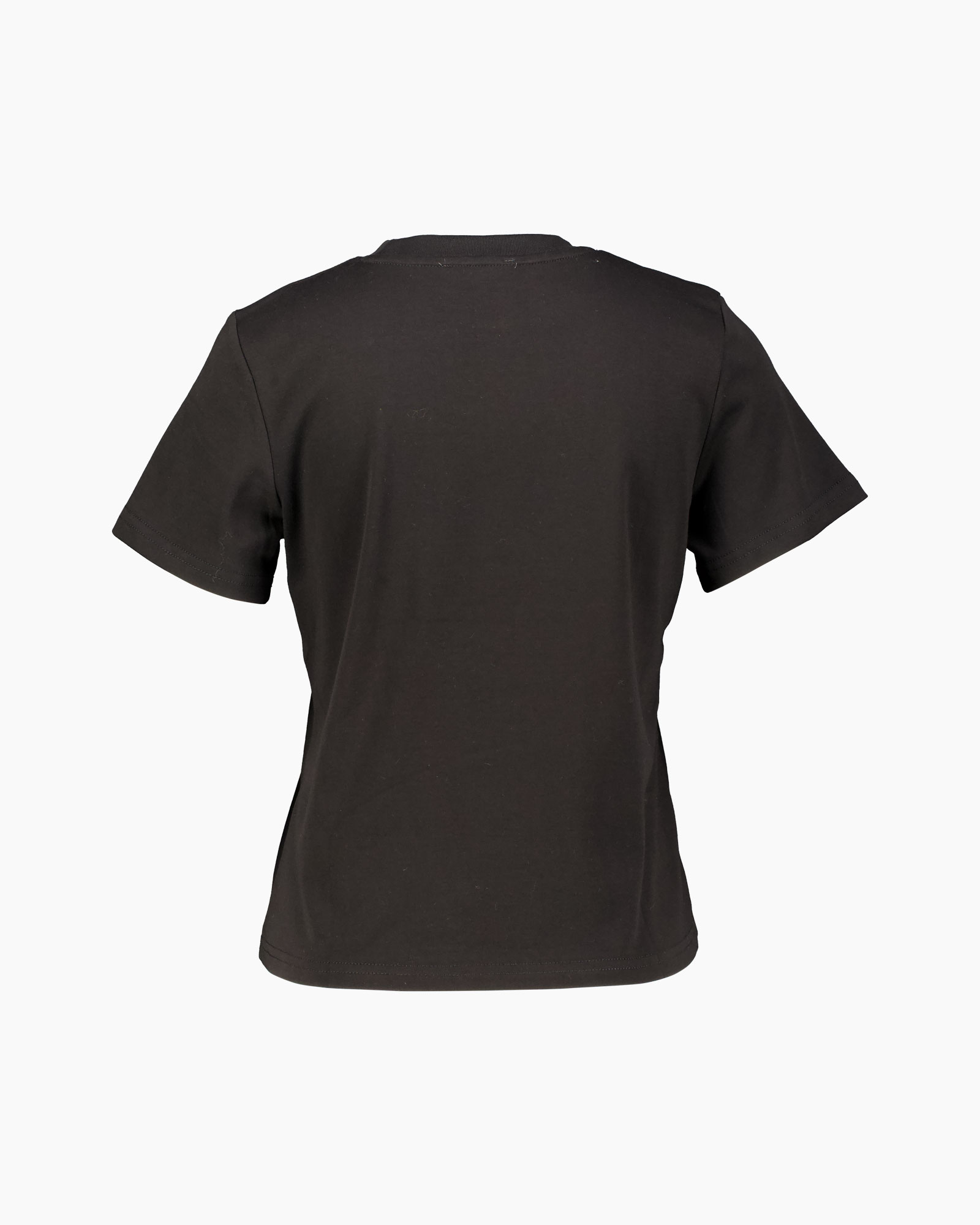 tShirt, zwart, rondhals, korte mouwen, basis