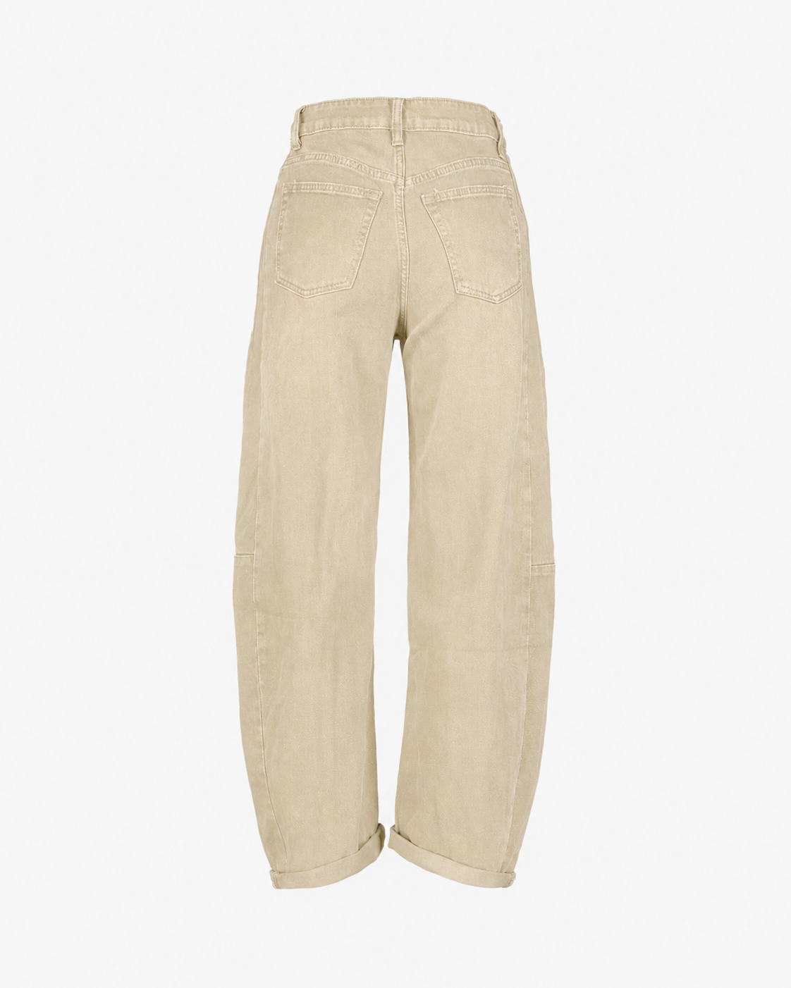 broek, beige, khaki, hoog taille, cargo-stijl