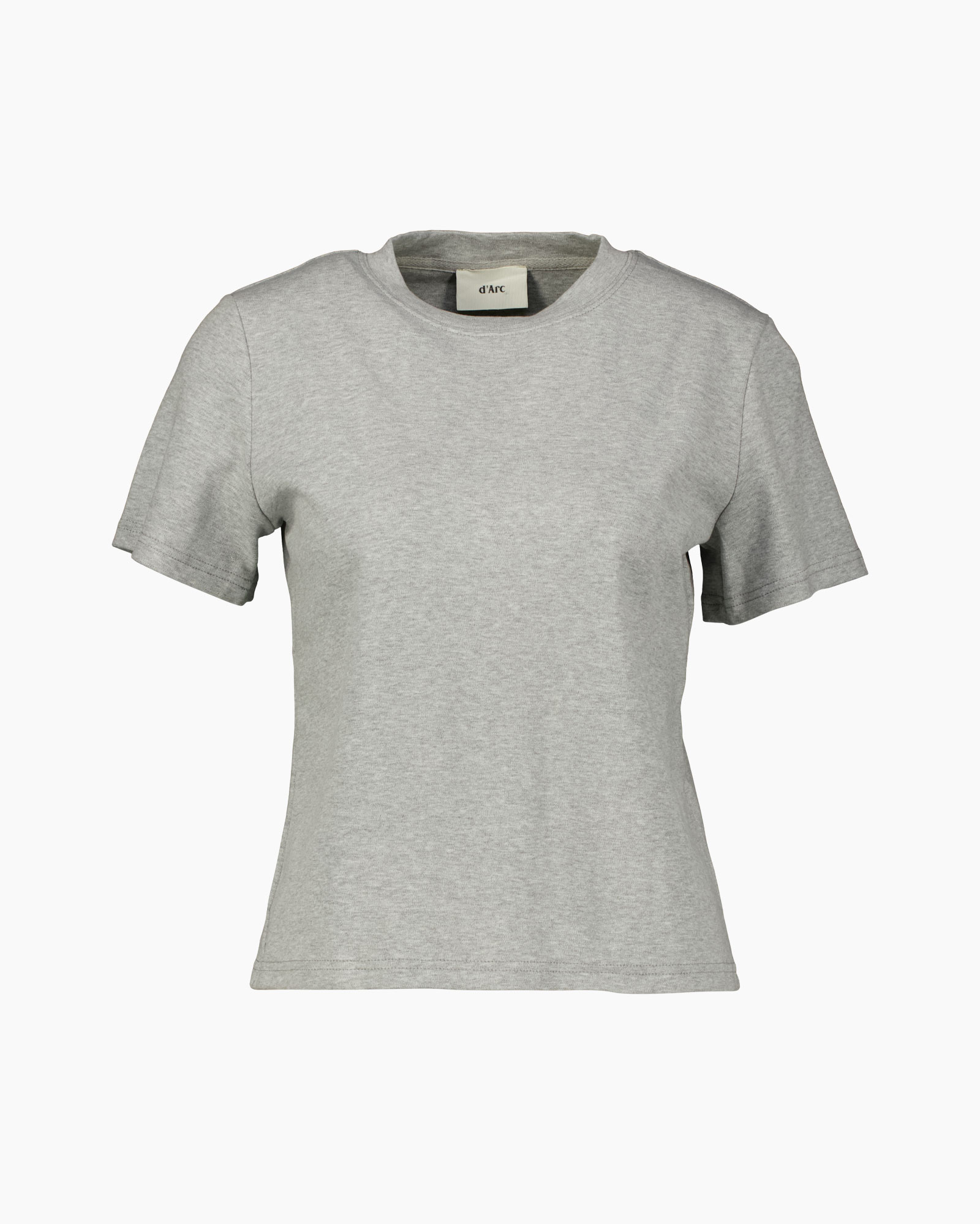 t-shirt, grijs, korte mouwen, rond hals, katoenmix