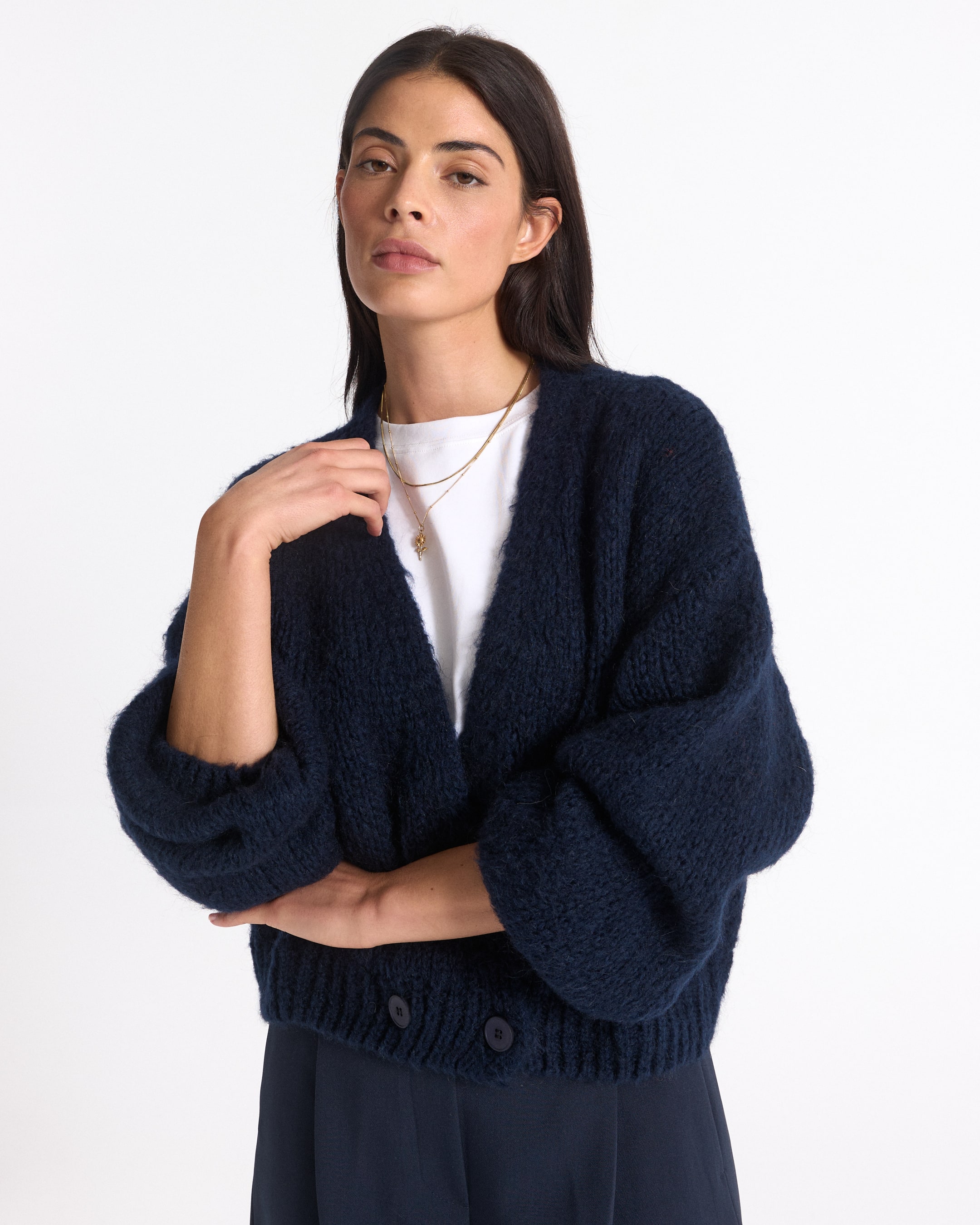 Vest Lorenzana Donker Blauw