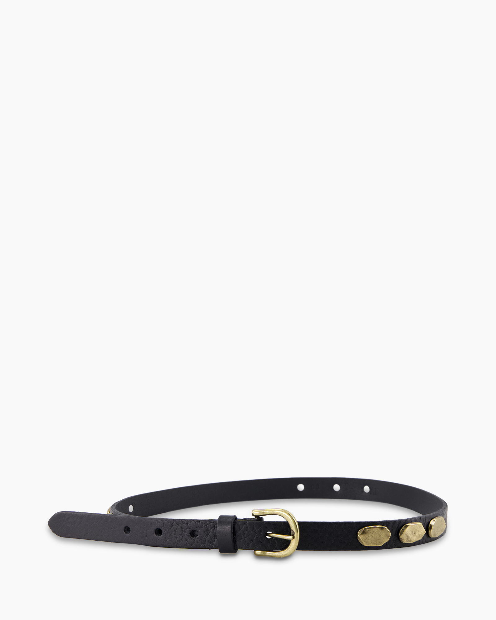 Riem Metal Rivets  Zwart