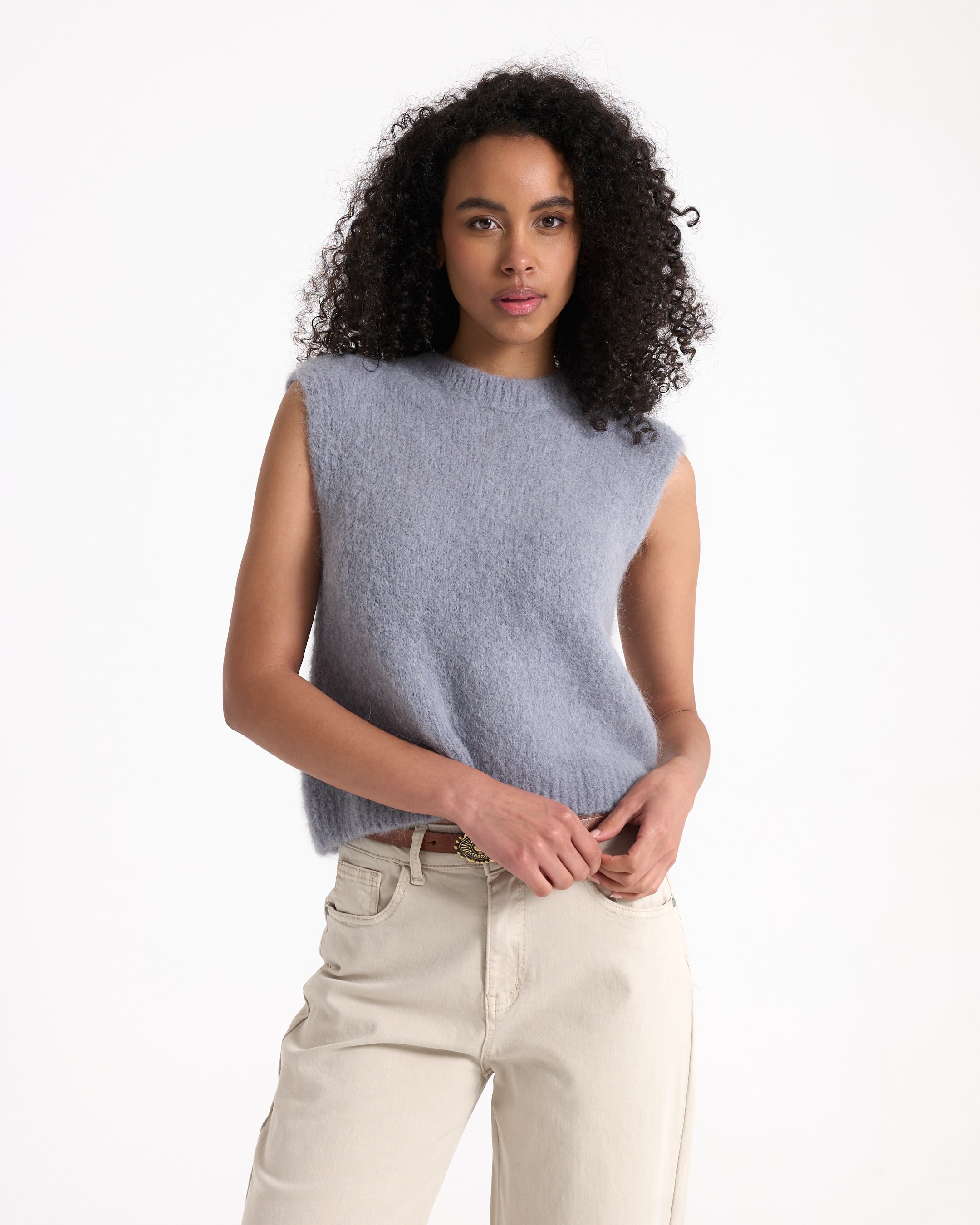 Gebreide Trui Gubbio Grijs