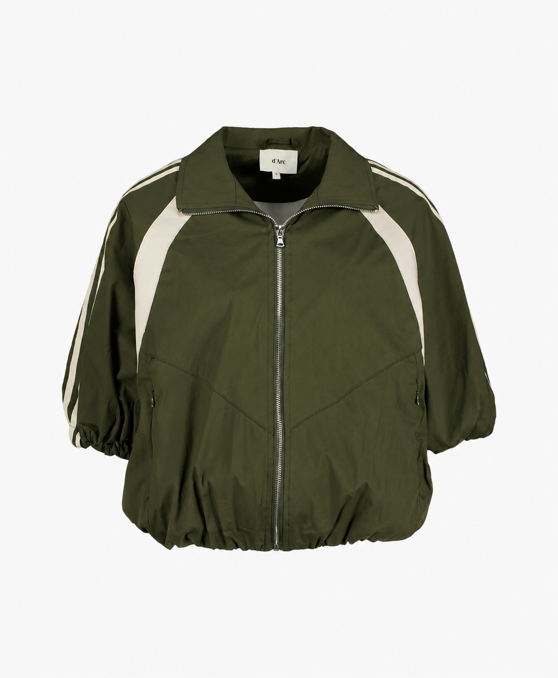 jaszak, windbreaker, olijfgroen, rits, puffer