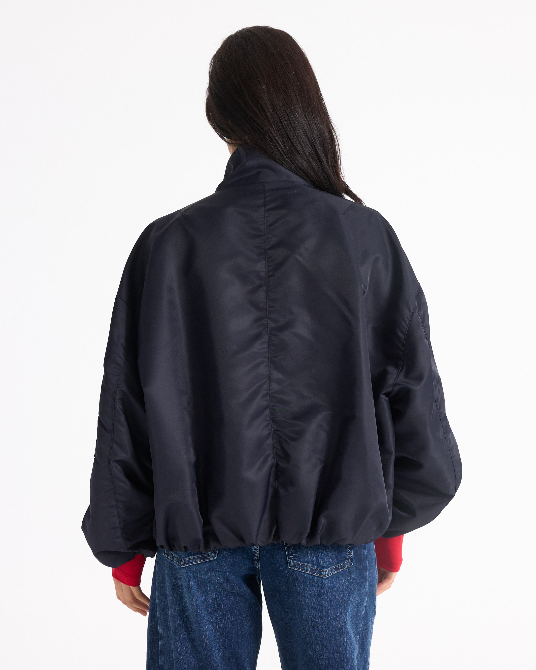 jas, bombardier, windbreaker, puffer, donkerblauw