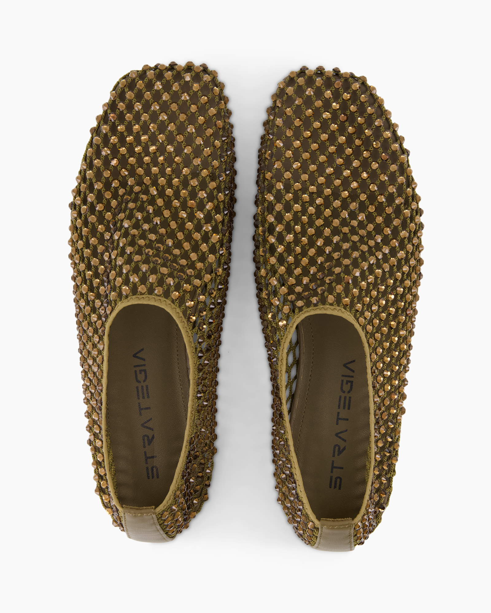 slipons, loafers, beaded, metallic, bruin