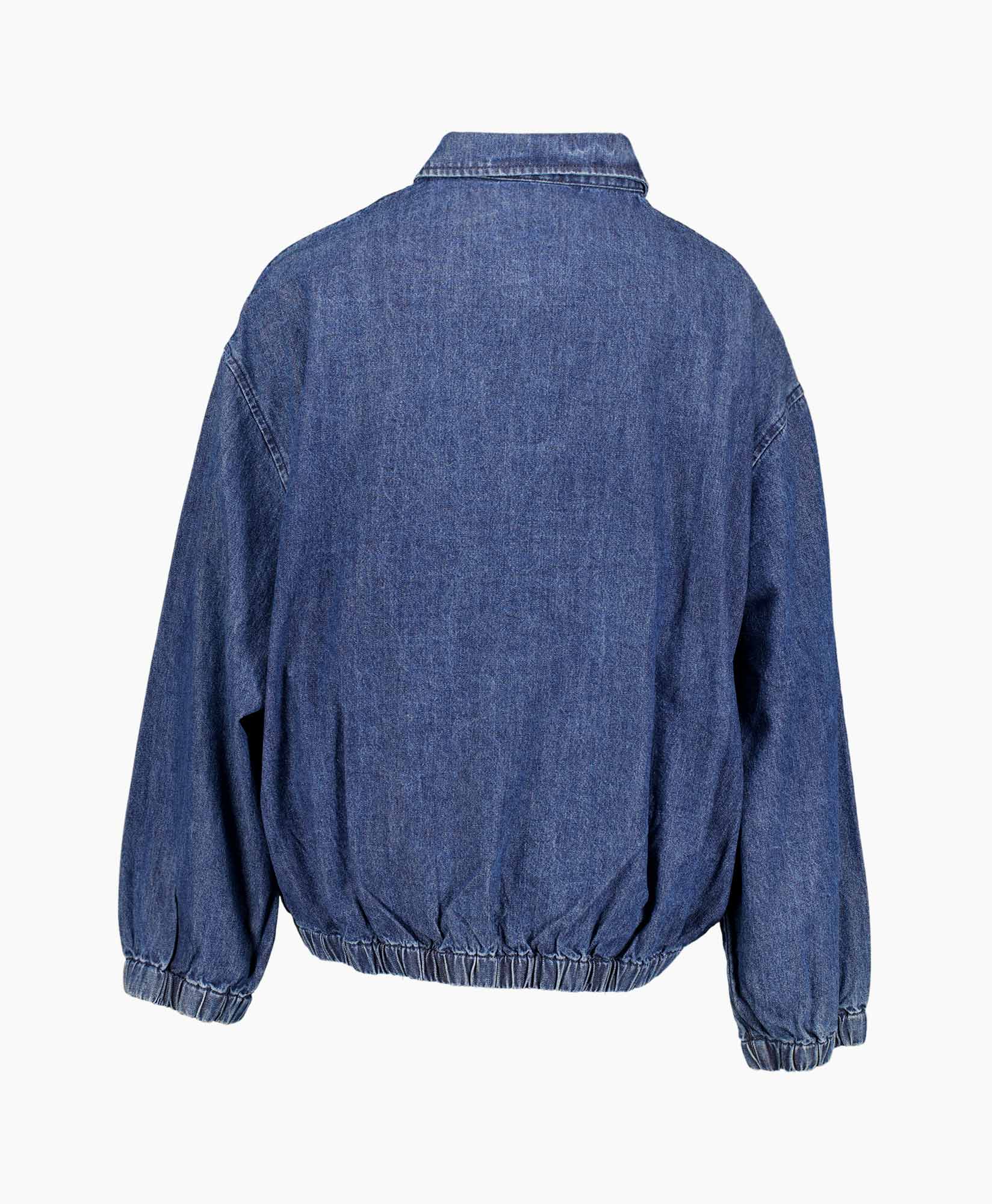 denim, jassen van jean, achterkant, elastische zoom, lange mouwen
