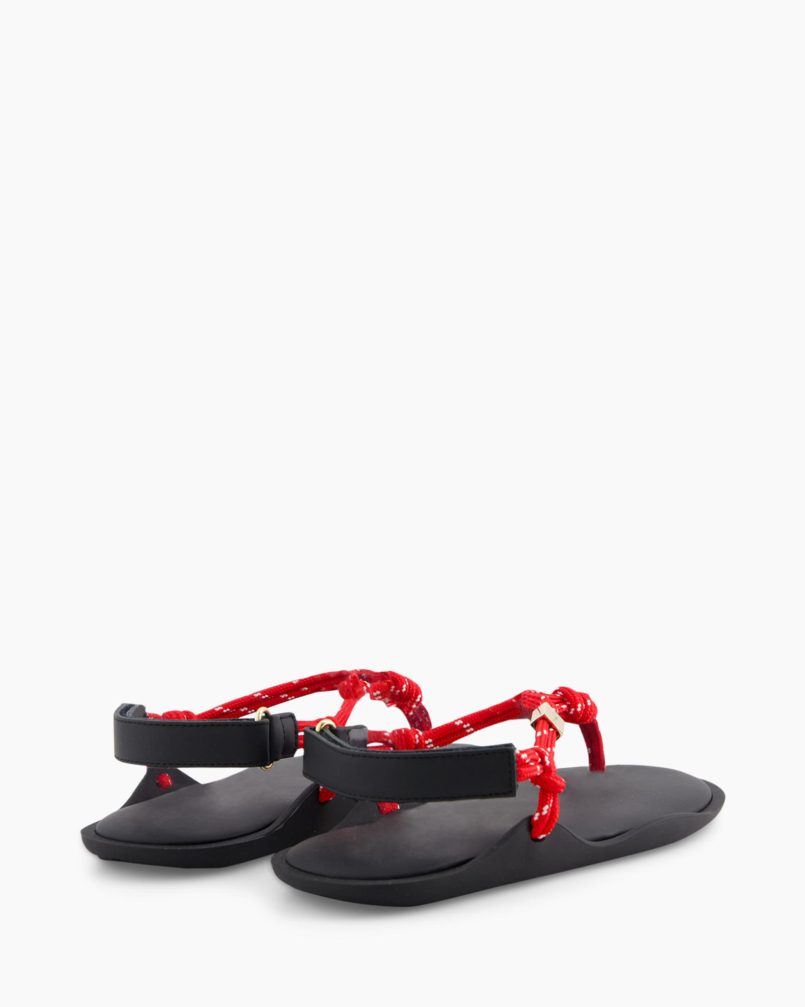sandalen, slip-ons, tenenring, rode koord, open teen