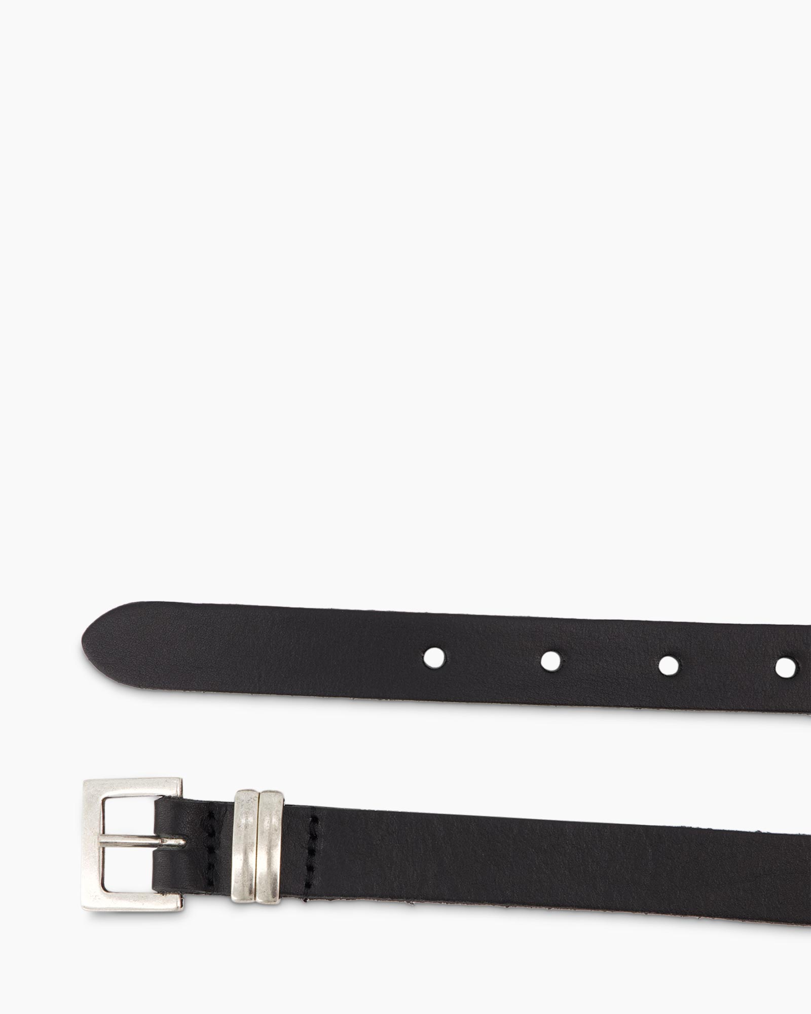 Riem Double Metal Loop Zwart