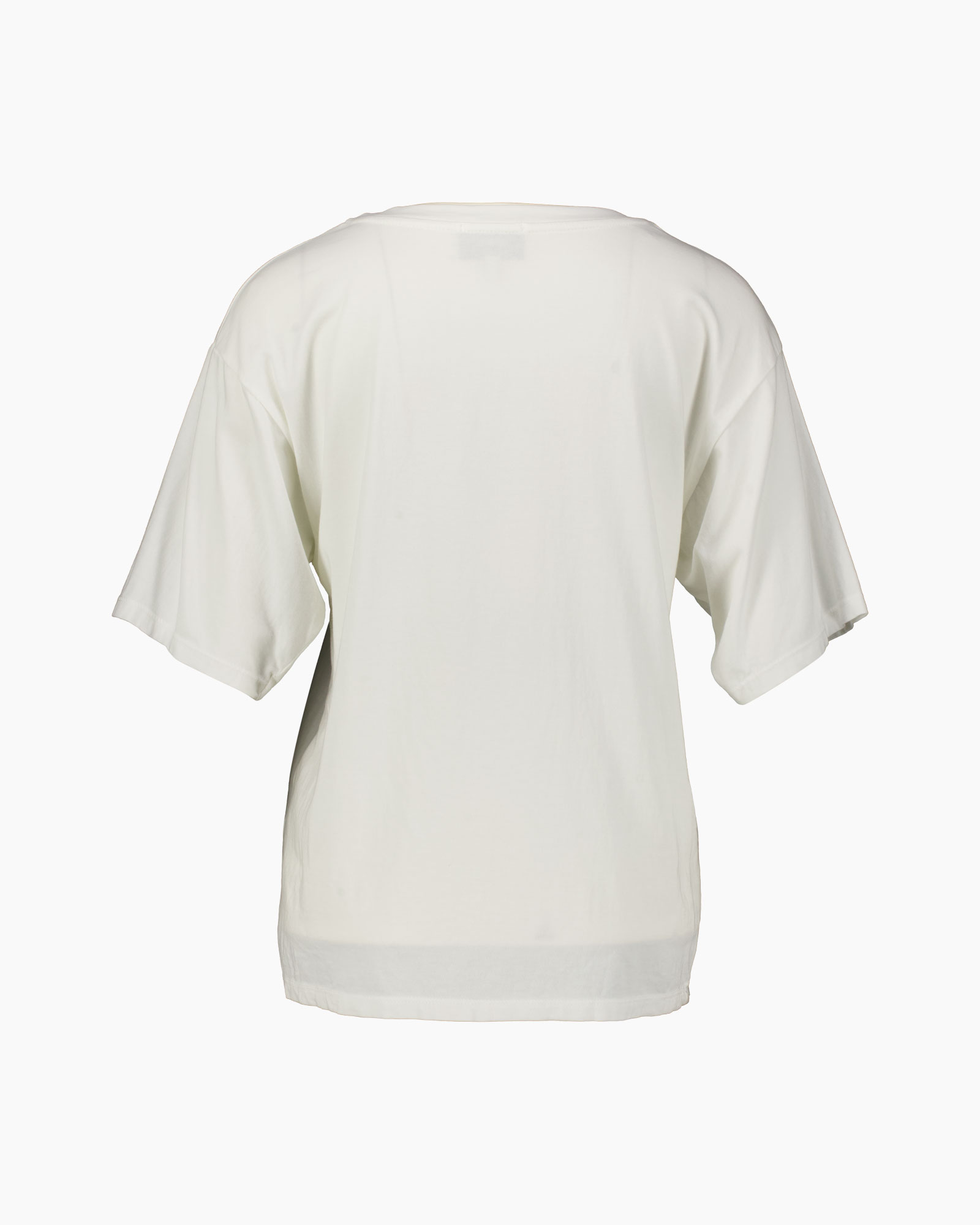 t-shirt, korte mouwen, wit, crewneck, basis