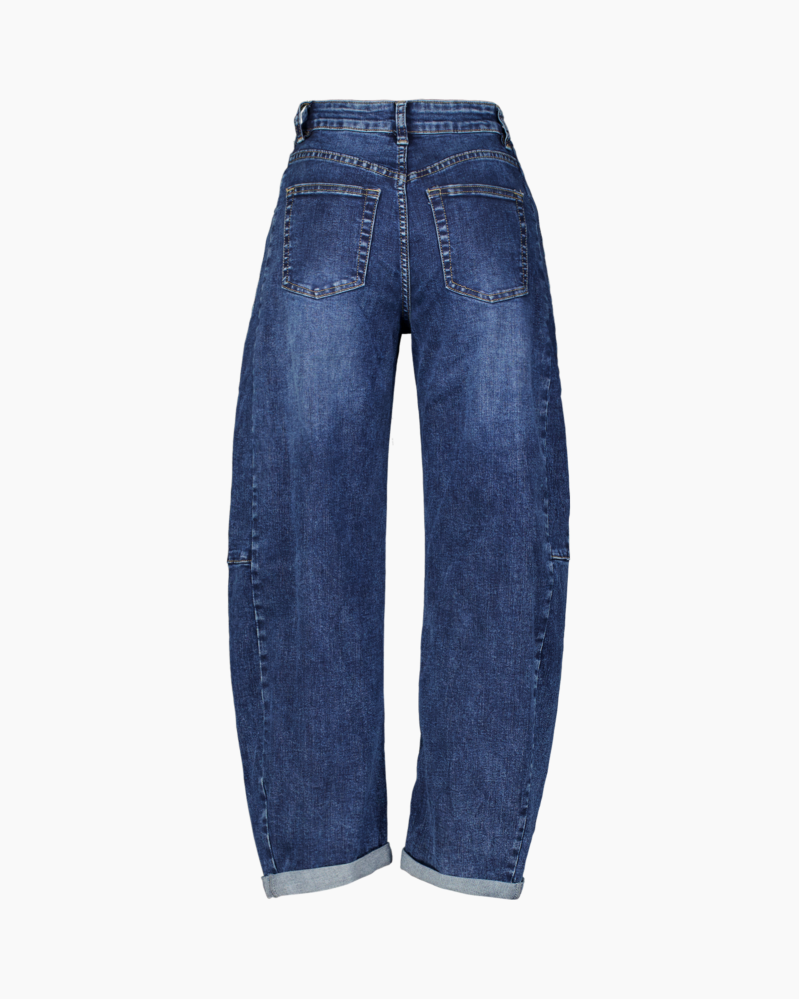 spijkerbroek, denim, blauw, recht-model, gerold-omgeslagen